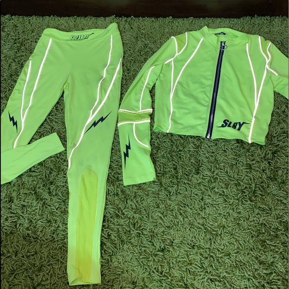 soleboy Pants & Jumpsuits Soleboy Lightning Bolt Set Reflective